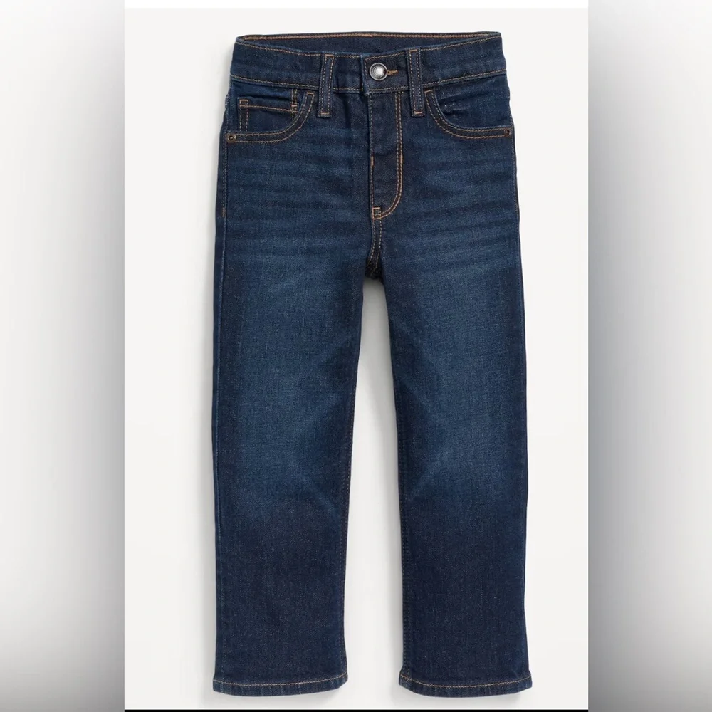 OLD NAVY STRAIGHT LEG built in flex adjustable waist JEANS dark wash